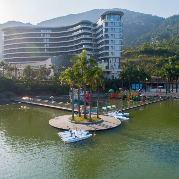 广东江门新会龙泉酒店沙滩天然山泉水泳场