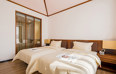 【休闲套票】别墅双床房1晚 双人无限次温泉 双人无限次户外喷射水枪